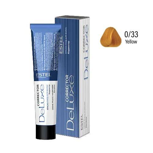 Estel - DE LUXE CORRECTOR Care Hair Color Cream  Yellow Corrector, 60 ml  NLC/33