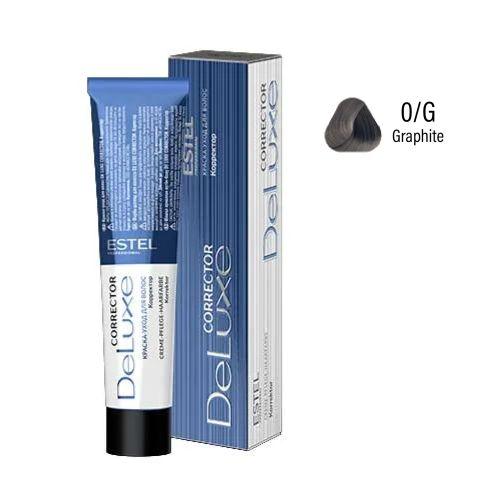 Estel - DE LUXE CORRECTOR Care Hair Color Cream  Graphite Corrector, 60 ml -NLC/G 