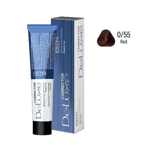 Estel - DE LUXE CORRECTOR Care Hair Color Cream  Red Corrector, 60 ml NLC/55 