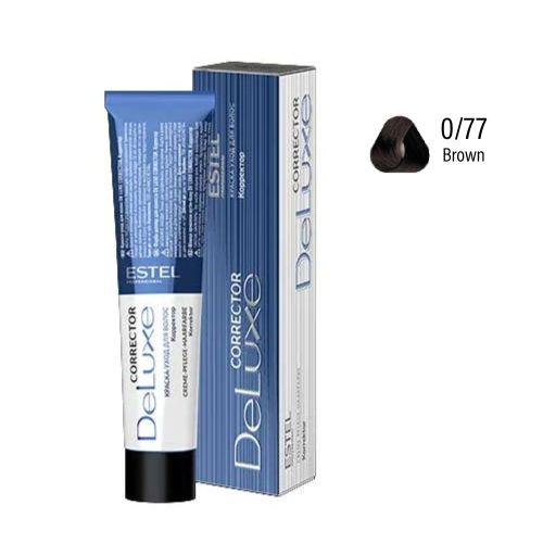 Estel - DE LUXE CORRECTOR Care Hair Color Cream  Brown Corrector, 60 ml NLC/77