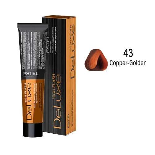 Estel - DE LUXE HIGH FLASH Care Hair Color Cream  Copper-Golden, 60 ml  NLF/43