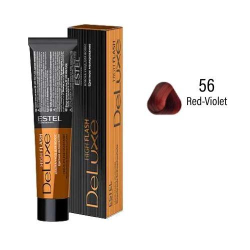 Estel - DE LUXE HIGH FLASH Care Hair Color Cream  Red-Violet, 60 ml NLF/56