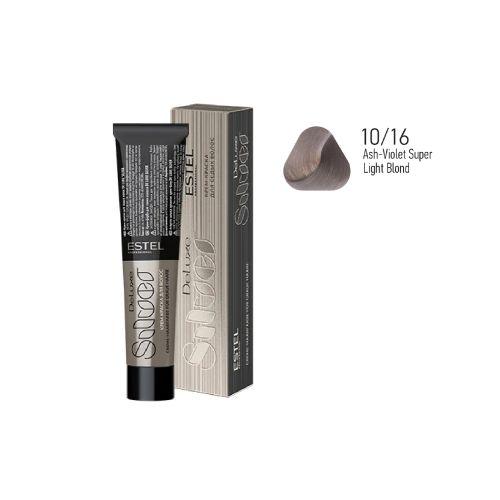 Estel - Color Cream for Grey Hair DE LUXE SILVER   Ash-Violet Super Light Blond, 60 ml - DLS10/16