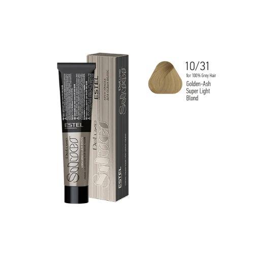 Estel - Color Cream for Grey Hair DE LUXE SILVER   Golden-Ash Super Light Blond, 60 ml - DLS10/31