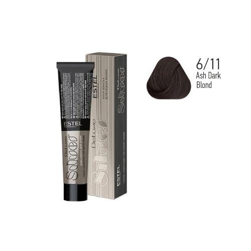 Estel - Color Cream for Grey Hair DE LUXE SILVER   Intense Ash Dark Blond, 60 ml DLS6/11