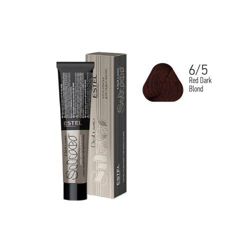 Estel - Color Cream for Grey Hair DE LUXE SILVER   Red Dark Blond, 60 ml - DLS6/5