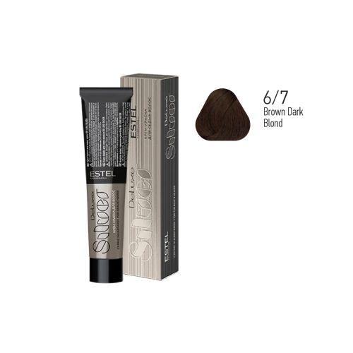 Estel - Color Cream for Grey Hair DE LUXE SILVER   Brown Dark Blond, 60 ml - DLS6/7