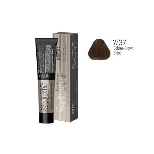 Estel - Color Cream for Grey Hair DE LUXE SILVER   Golden-Brown Blond, 60 ml - DLS7/37