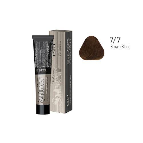 Estel - Color Cream for Grey Hair DE LUXE SILVER   Brown Blond, 60 ml - DLS7/7