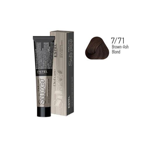 Estel - Color Cream for Grey Hair DE LUXE SILVER   Brown-Ash Blond, 60 ml DLS7/71