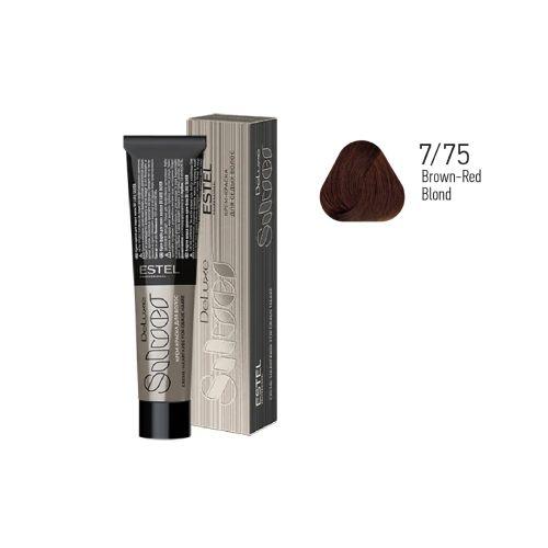Estel - Color Cream for Grey Hair DE LUXE SILVER   Brown-Red Blond, 60 ml  DLS7/75