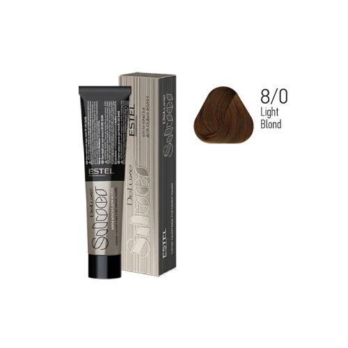 Estel - Color Cream for Grey Hair DE LUXE SILVER   Light Blond, 60 ml -DLS 8/0