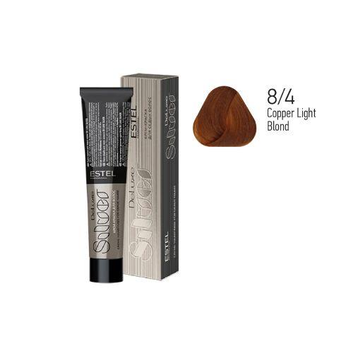 Estel - Color Cream for Grey Hair DE LUXE SILVER   Copper Light Blond, 60 ml - DLS8/4