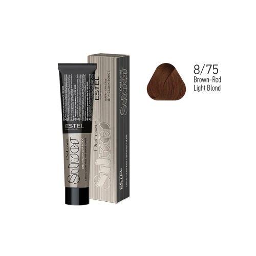 Estel - Color Cream for Grey Hair DE LUXE SILVER   Brown-Red Light Blond, 60 ml - DLS8/75