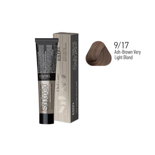 Estel - Color Cream for Grey Hair DE LUXE SILVER   Ash-Brown Very Light Blond, 60 ml - DLS9/17