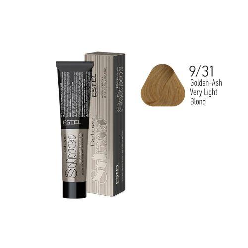 Estel - Color Cream for Grey Hair DE LUXE SILVER   Golden-Ash Very Light Blond, 60 ml - DLS9/31