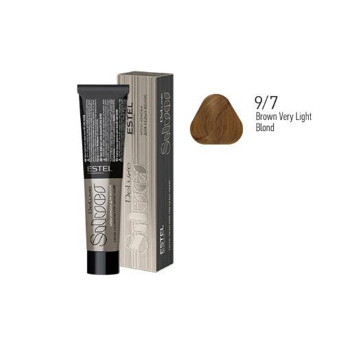 Estel - Color Cream for Grey Hair DE LUXE SILVER   Brown Very Light Blond, 60 ml - DLS9/7