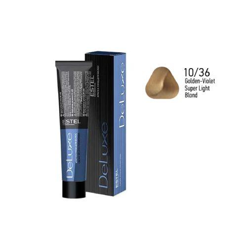 Estel - DE LUXE Care Hair Color Cream  Golden-Violet Super Light Blond, 60 ml - NDL10/36