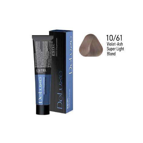 Estel - DE LUXE Care Hair Color Cream  Violet-Ash Super Light Blond, 60 ml - NDL10/61