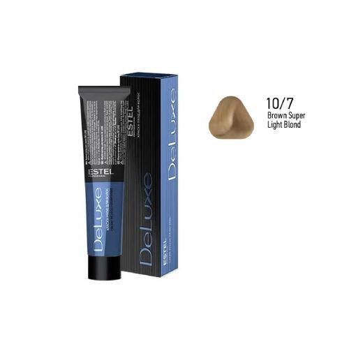 Estel - DE LUXE Care Hair Color Cream  Brown Super Light Blond, 60 ml - NDL10/7