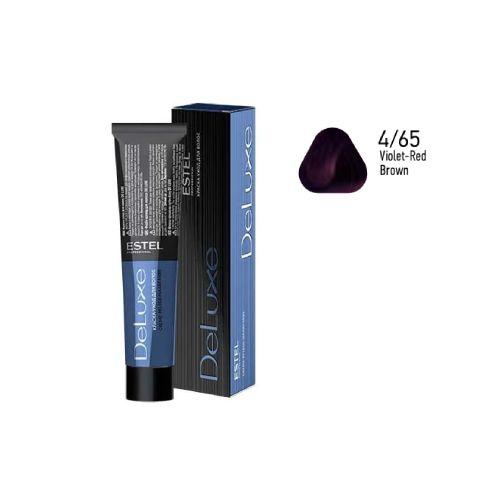 Estel - DE LUXE Care Hair Color Cream  Violet-Red Brown, 60 ml - NDL4/65