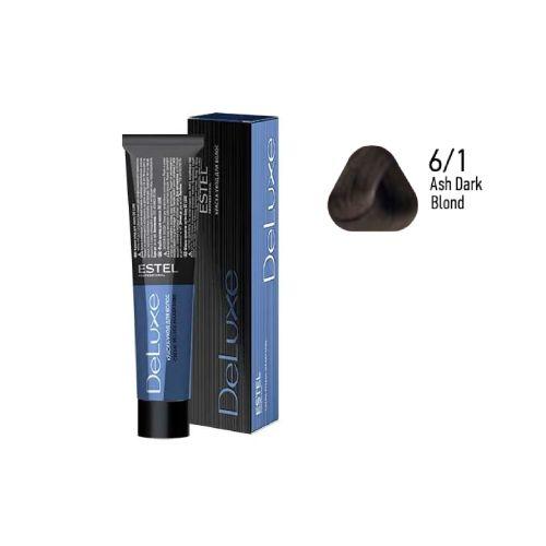 Estel - DE LUXE Care Hair Color Cream  Ash Dark Blond, 60 ml - NDL6/1