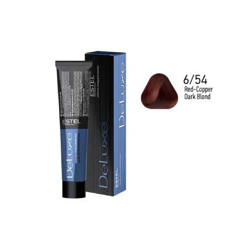 Estel - DE LUXE Care Hair Color Cream  Red-Copper Dark Blond, 60 ml - NDL6/54