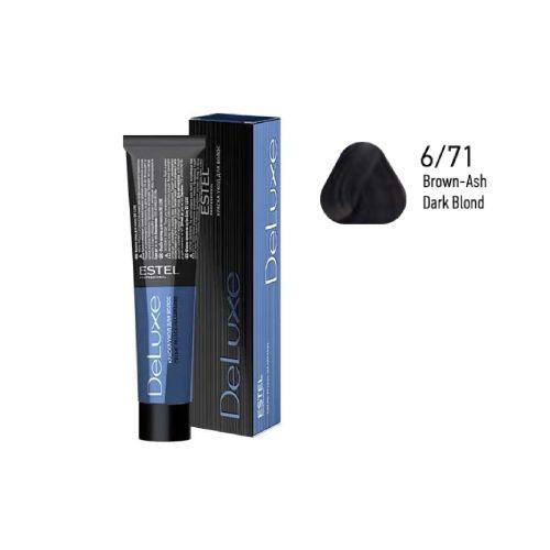 Estel - DE LUXE Care Hair Color Cream  Brown-Ash Dark Blond, 60 ml -NDL6/71