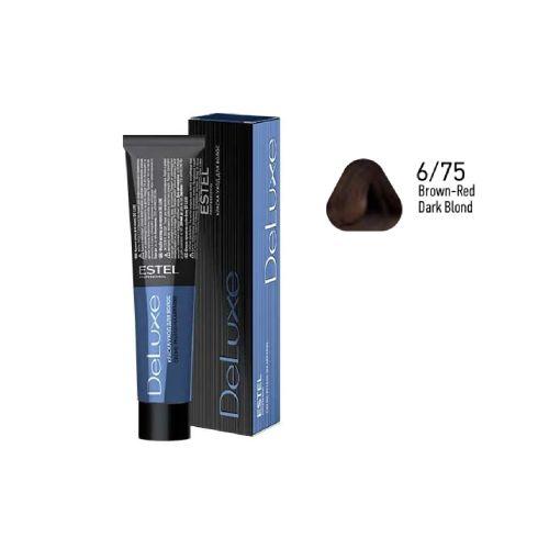 Estel - DE LUXE Care Hair Color Cream  Brown-Red Dark Blond, 60 ml - NDL6/75