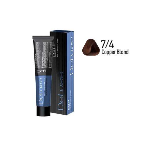 Estel - DE LUXE Care Hair Color Cream  Copper Blond, 60 ml -NDL7/4