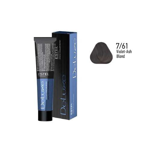 Estel - DE LUXE Care Hair Color Cream  Violet-Ash Blond, 60 ml -NDL7/61