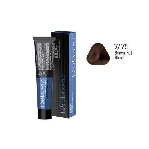 Estel - DE LUXE Care Hair Color Cream  Brown-Red Blond, 60 ml - NDL7/75