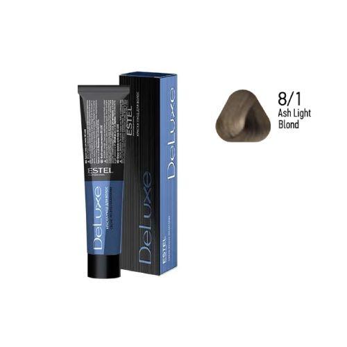 Estel - DE LUXE Care Hair Color Cream  Ash Light Blond, 60 ml - NDL8/1