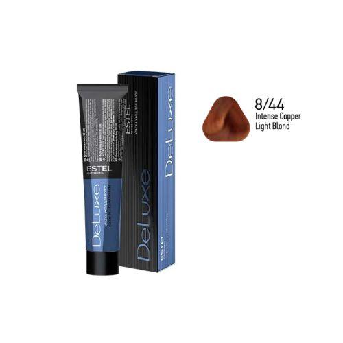 Estel - DE LUXE Care Hair Color Cream  Intense Copper Light Blond, 60 ml -  NDL8/44