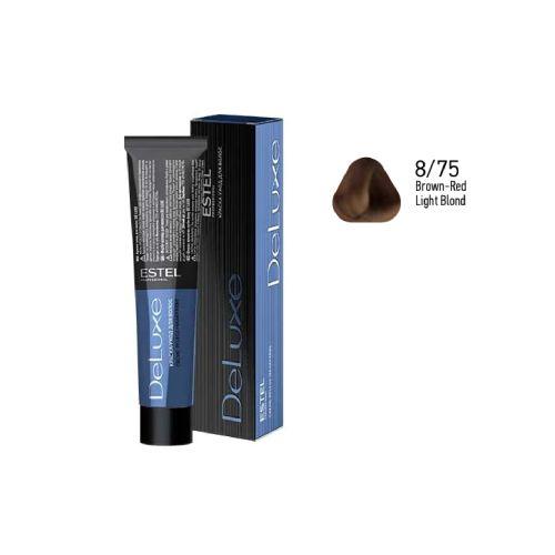 Estel - DE LUXE Care Hair Color Cream  Brown-Red Light Blond, 60 ml - NDL8/75