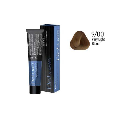 Estel - DE LUXE Care Hair Color Cream  Very Light Blond for Grey Hair, 60 - NDL9/00