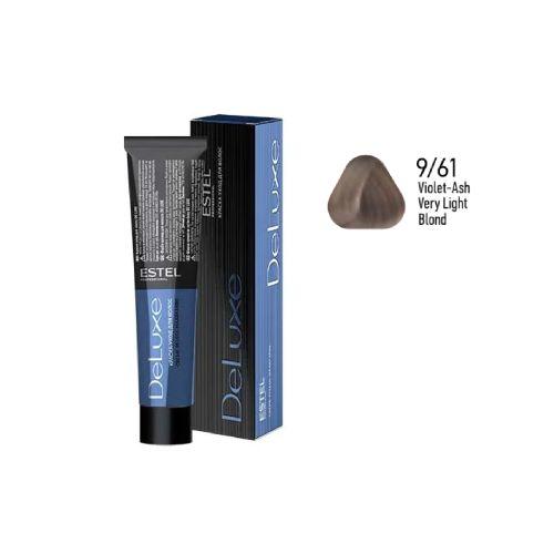 Estel - DE LUXE Care Hair Color Cream  Violet-Ash Very Light Blond, 60 ml - NDL9/61