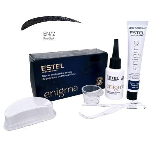 Estel - ENIGMA Eyebrow and Eyelash Color Cream.  Blue-Black   (40 ml)-EN/2