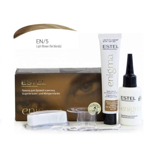 Estel - ENIGMA Eyebrow and Eyelash Color Cream.  Light-Brown (for blondes)  (40 ml)-EN/5