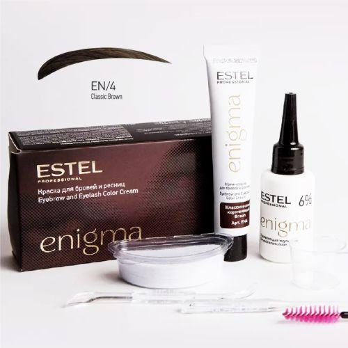 Estel - ENIGMA Eyebrow and Eyelash Color Cream. Brown  (20 ml)-EN/4
