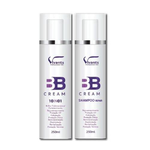 vivants - bb cream10 set (shampo+cream)1 in 10 / 250 ML