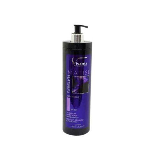 vivants - shampoo matizador platinum - 750 ml